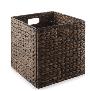 Artex HaiNam <b>Square</b> Natural Rattan Storage <b>Basket</b> With Handles Rustic Multi Purpose Organizer For Neatening And Storage - Product Image 1