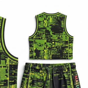 Uniforme de Baloncesto Sublimado de Diseño Moderno, Conjunto de Camiseta y Pantalones Cortos Personalizados con Color de Equipo, Anti-Pilling, Secado Rápido, Ropa Deportiva - Product Image 3