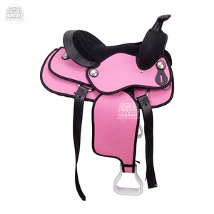 Silla de montar para caballo de equitación, asiento de cuero sintético y gamuza, herrajes de primera calidad, venta al por mayor - Product Image 4
