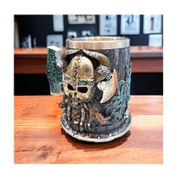 Tasses en céramique en forme de squelette en acier de résine 100% de haute qualité tasses à bière et verres à vin écologiques pour la maison hôtel Restaurant