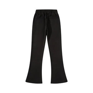 Pantalones de chándal anchos y holgados para hombre con logo personalizado 2025, con rayas laterales, estilo casual para exteriores, acampanados, oversize, lavados - Product Image 2