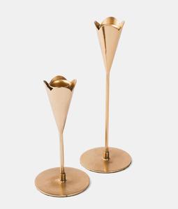 <b>Brass</b> <b>Candlestick</b> Holder Set Heat Resistant Home Decoration Metal Candle Holders - Product Image 2