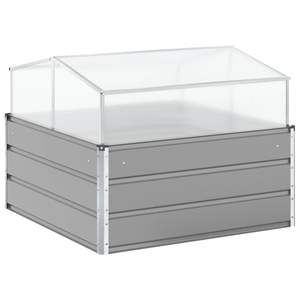 Macetas y Jardineras de Acero Galvanizado Gris Claro de 39.37 X 39.37 X 30.31 Pulgadas - Product Image 6