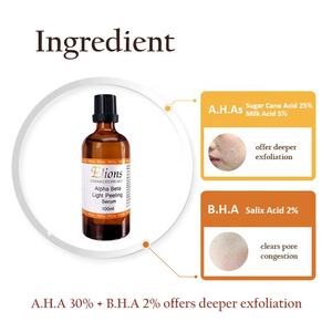 เซรั่มลดรอยสิวและจุดด่างดำสูตรเฉพาะ 30% A.H.A & 2% ซาลิไซลิก แอซิด เจลผลัดเซลล์ผิวสำหรับสิวและสิวหัวดำ - Product Image 3