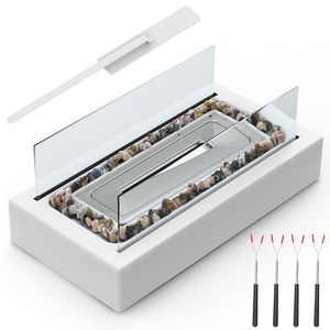 Caminetto a Etanolo Portatile da Tavolo per Interni ed Esterni, Braciere con Bastoncini per Arrostire, Ideale per Feste di Natale, Matrimoni, Patii e Giardini - Product Image 6