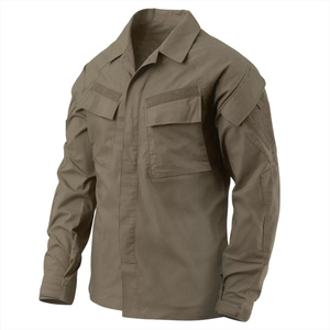 Chemise tactique à manches longues avec boutons sur le devant et poches poitrine, en tissu Oxford, uniforme de travail - Product Image 1