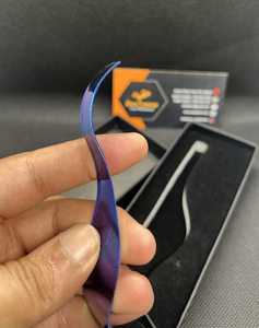 Cuchilla de Afeitar Profesional Wenzy Wave Fashion Cut de Acero Inoxidable con Acabado en Color Azul Plasma para Barbería y Salón de Belleza - Product Image 5