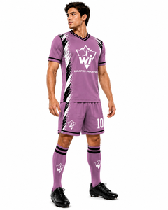 Uniformes de Fútbol al Por Mayor, Conjuntos de Camiseta y Pantalones Cortos de Alta Calidad, Transpirables, con Logotipo Personalizado, para Entrenamiento y Partidos de Club - Product Image 3