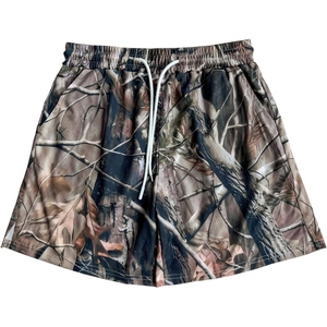 Shorts de sport pour hommes en mesh imprimé par sublimation, design graphique, séchage rapide, pour entraînement de basketball, gym, décontracté - Product Image 2