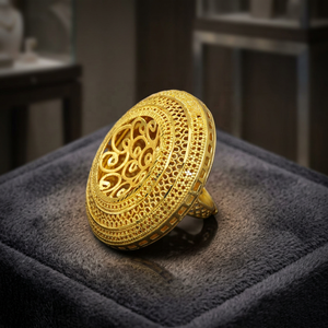 Wholesale 14K18K24K Micron Gold Plated Fashion <b>Rings</b> Traditional Dubai Style Turkish <b>Arab</b> Bridal Forming Finger <b>Ring</b> Oro Joyeria - Product Image 6