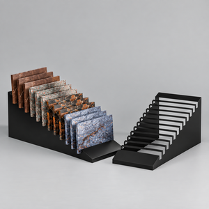 Commercial tile <b>display</b> <b>rack</b> ceramic tile slab sample stand metal showroom <b>rack</b> marble tile <b>display</b> porcelain tile holder - Product Image 1