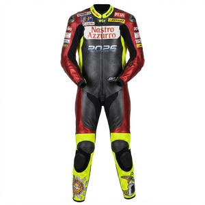 Traje de Carreras MotoCP Personalizado para Hombre, Premium, de Una Pieza, para Pista, con Protectores y Deslizadores, Mono/Traje OEM con Certificación CE - Product Image 1