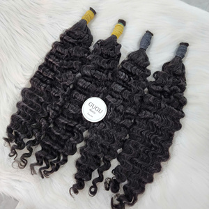 ผมแท้เวียดนาม GUGU HAIR สีดำแบบเป็นมัด 100% เกรดเวอร์จิ้น น้ำหนัก 100 กรัม ยาว 18 นิ้ว ผมหยิกแบบพม่า สำหรับทุกสี - Product Image 3