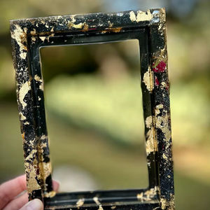 Elegant Handmade Resin Photo <b>Frame</b> 3-Color Letterpress Printing Wall <b>Mount</b> for Tabletop Display Home Office Bedroom Living Room - Product Image 1