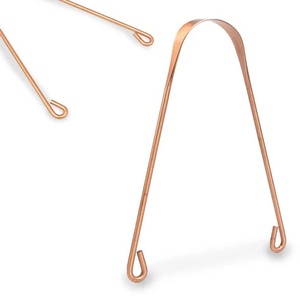 Heavy Duty Copper Tongue Scraper for Deep Cleaning Removes Debris Improves Taste and Oral Freshness Available In Bulk Quantity - Product Image 4