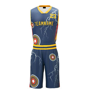 Uniforme de Baloncesto Sublimado Transpirable 100% Poliéster, Personalizado, de Alta Calidad, Ropa Deportiva Unisex para Adultos - Product Image 1