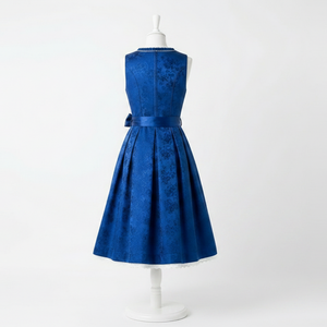 Elegante Vestido Dirndl para Mujer, Tela Estampada Personalizada, Bordado Alemán, Largo hasta la Rodilla, Sin Mangas, Ajuste Cómodo - Product Image 2