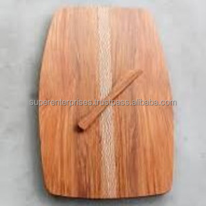 Tabla de cortar de madera ACACIA personalizada, tabla de cortar de madera maciza impresa con logotipo personalizado para embutidos de queso, accesorio de cocina - Product Image 2