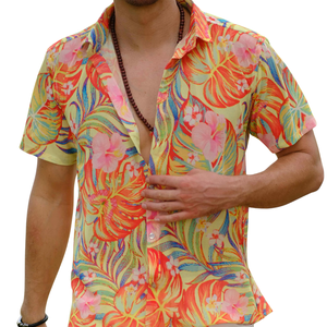 เสื้อเชิ้ตแขนยาวผู้ชาย ทรงปกติ ผ้าฝ้าย 100% ระบายอากาศได้ดี น้ำหนักเบา เหมาะสำหรับใส่ไปเที่ยวทะเล ช่วงฤดูร้อน - Product Image 2