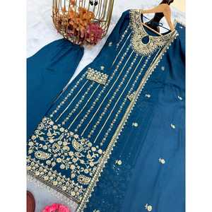 Conjunto Dupatta elegante para ocasiones elegantes de diseñador para mujer - Product Image 1