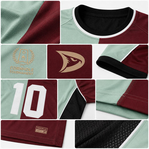 เสื้อคอร์นโฮลแบบสั่งทำสำหรับผู้ชาย เสื้อทีมสำหรับการแข่งขัน ระบายเหงื่อได้ดี พร้อมหมายเลขและโลโก้แบบพิมพ์ลาย - Product Image 6