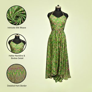 ชุดเดรสผ้าไหมฮาโบไทแบบเปิดหลัง - ผลงานชิ้นเอกจากบูติกมืออาชีพที่มีการเย็บอย่างประณีต - Product Image 5