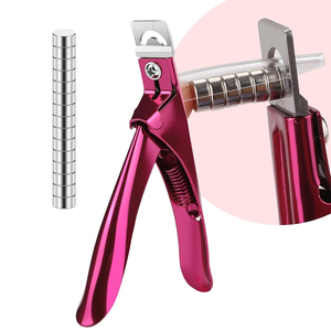 Cortador de Uñas MARI INSTRUMENTS con Pequeños Imanes de Titanio Color Rosa, Cortador de Uñas Acrílicas con 15 Imanes de Diferentes Tamaños - Product Image 1