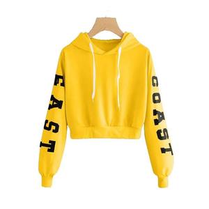 Sweat à capuche décontracté écologique à manches longues avec impression numérique de lettres pour femme, automne et hiver - Product Image 2