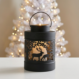 Portavelas Votivas Metálicas al por Mayor para Navidad, Faroles con Diseño de Ciervo para Decoración del Hogar - Product Image 1