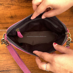 Bolso bandolera de cuero de gamuza con puntada para botas para mujer con flecos y acentos de puntada Buck, bolsos de hombro de cuero genuino de alta calidad - Product Image 6