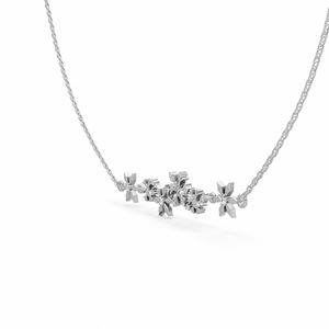 Collier pendentif solitaire en argent sterling 925 de qualité supérieure avec moissanite de laboratoire, serti à griffes classique, bijoux de mariée minimalistes pour femme - Product Image 3