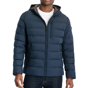 Oem Wholesale Rate Men Canvas <b>Puffer</b> <b>Jacket</b> Breathable Windproof Hooded Casual Wear High Quality <b>Cheap</b> Price Adults - Product Image 1