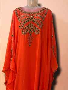 ชุดเดรสคาฟตันแบบเรียบง่ายประดับลูกปัด แขนยาว ยาวถึงพื้น ราคาถูก สำหรับงานปาร์ตี้ งานเทศกาลรอมฎอน ขายส่งจากดูไบ อาบายะ อีด 2026 - Product Image 5