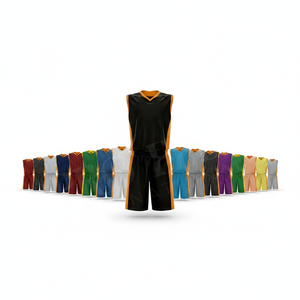 Custom Made High Quality Polyester Basketball Jersey and Shorts Set Athletic Sportswear Uniform Professional and Amateur Team - Product Image 1