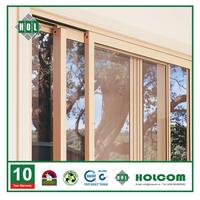 Fenêtres à battants en alliage d'aluminium Holcom, double vitrage, isolation thermique, insonorisation, économie d'énergie pour l'extérieur, appartement, hôtel