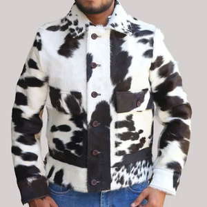 2026 <b>Men</b> Cowskin Genuine Leather <b>Jacket</b> for Boy Winter Women's Biker Style Leather <b>Jacket</b> Coats with Pockets Natural - Product Image 1
