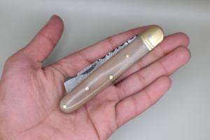 Couteau de poche pliant à lame droite en acier Damas de qualité industrielle supérieure avec garantie de 3 ans, prix d'usine - Product Image 6