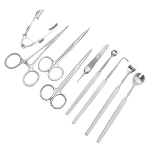 Kit de 10 Piezas de Instrumentos Quirúrgicos Manuales Reutilizables para Enucleación, Herramientas de Cirugía Oftálmica para Extracción de Ojos, Acero Inoxidable, Oftalmología - Product Image 3