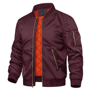 Chaqueta Bomber para Hombre, Otoño Invierno, Cortavientos Cálido, con Cierre Completo, Acolchada, Informal, Elegante, Cómoda, para Uso en Exteriores, Resistente - Product Image 1