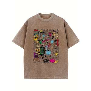 Camisetas de Algodón Lisas con Logotipo Personalizado OEM 2026 para Impresión por Serigrafía, Ropa Casual de Verano para Hombre, Fabricante - Product Image 1