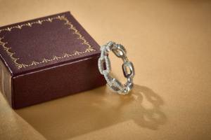 Anillo de Moissanita con Corte Brillante Redondo, Plata de Ley 925, Chapado en Oro, Moderno, Unisex, para Hombre y Mujer, Joyería con Piedras Preciosas para Boda y Compromiso - Product Image 5