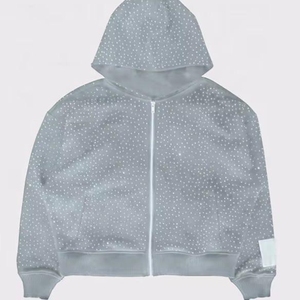 Sweat à capuche zippé décontracté pour homme, personnalisable, avec poches avant, tissu doux, poignets côtelés et style athlétique moderne - Product Image 6