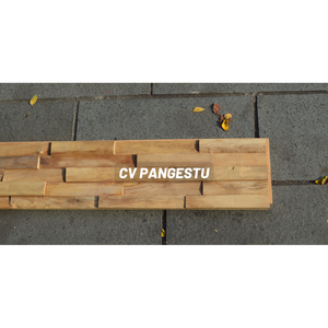 Multicolor Solid Reclaimed Teak Wood Modern Villa Wall Panel Rustic Geometric <b>Sound</b>-Absorbing Household Living Room Apartment - Product Image 2