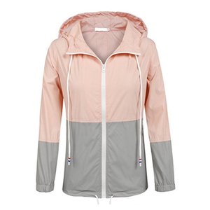 Latest Design Women's Windbreaker <b>Jackets</b> Custom Full Sleeve Waterproof Zipper Solid Color Lightweight Nylon <b>Jackets</b> - Product Image 4