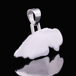 Colgante para hombre de aleación chapada en oro con incrustaciones de diamantes de imitación pesadas, estilo Hip Hop Street Legend - Product Image 2