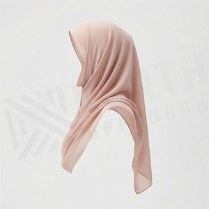 Hiyab de Chifón de Color Sólido para Mujer, Transpirable, para Uso Diario, Pañuelo Islámico - Product Image 3