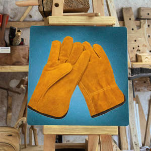 Guantes de Soldadura Tig OEM de la Mejor Calidad, Cuero Vacuno de Alta Gama, Ignífugos, Resistentes al Calor y a los Cortes, 14 Pulgadas, Personalizables - Product Image 2