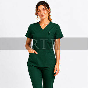 Conjunto de Uniformes Médicos para Enfermeras, en Oferta, de Poliéster Suave, Unisex, para Hospital - Product Image 4