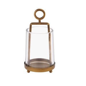 Lanterne décorative en métal pour éclairage nocturne, fabriquée par un fabricant OEM, porte-bougie pour jardin, balcon et terrasse. - Product Image 3