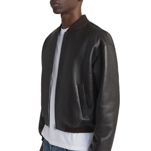 La Mejor Ropa Personalizada de Moda, Chaqueta de Cuero Genuino para Hombre, Popular en Invierno, Cuello Alto, Impermeable, de Secado Rápido y Transpirable - Product Image 6